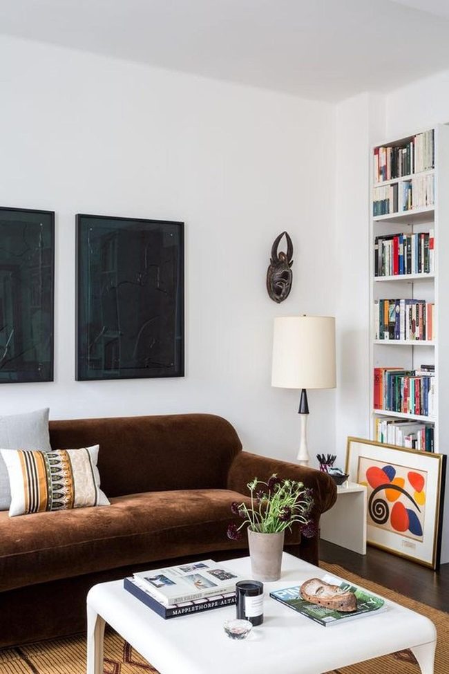 Brown Couches, Dark Art, Calm