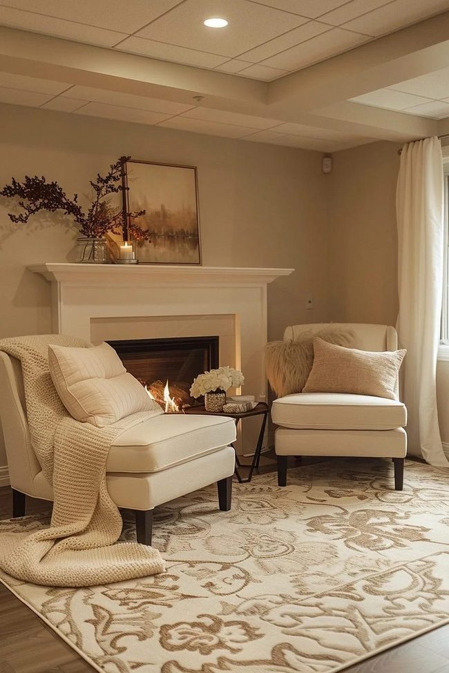 Warm Wood And Neutral Textiles