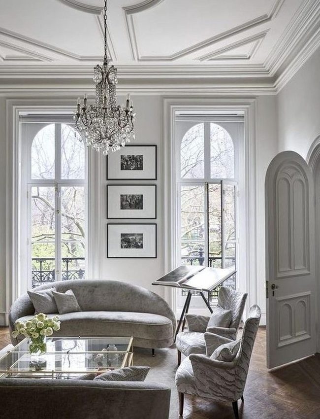 Curved Gray Seating With Natural Light