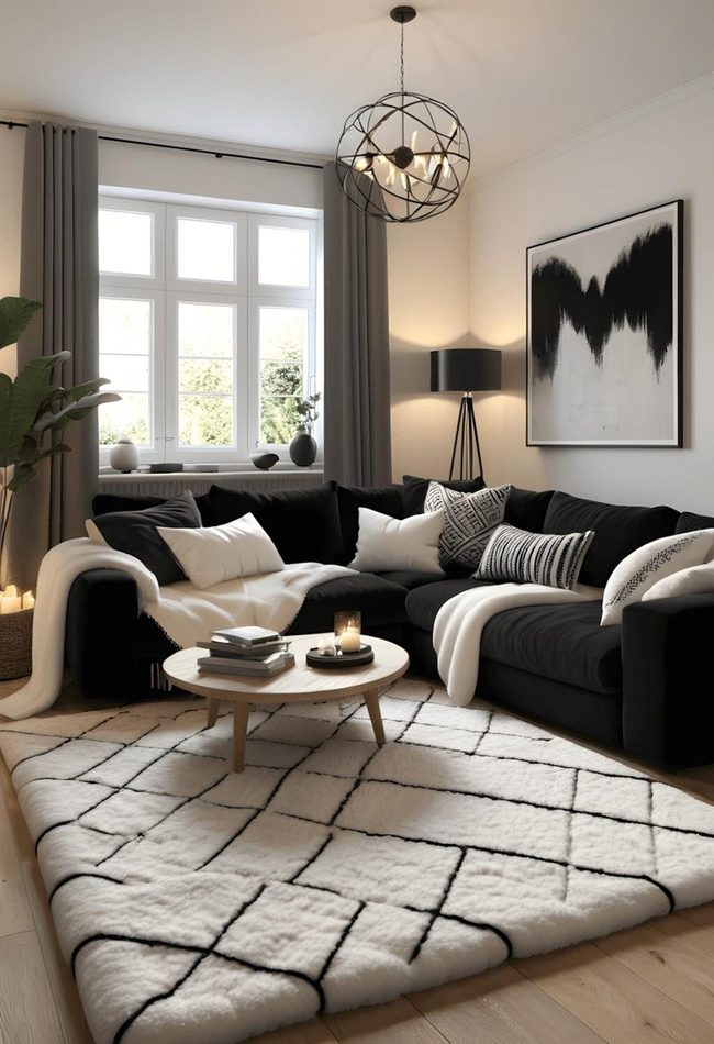 Black And White Comfort Textures