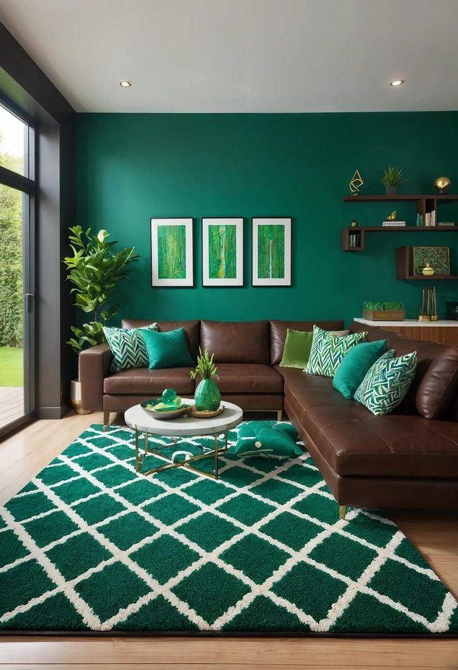 Jewel Tones Transform Neutral Sofas