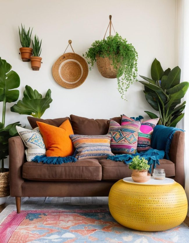 Layered Neutrals with Living Plants