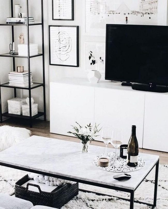 White Walls Light Wood Sophistication