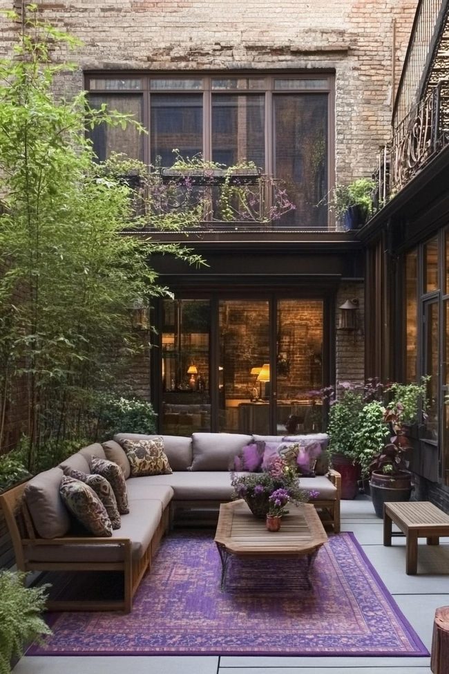 Yellow Sectional Urban Landscape