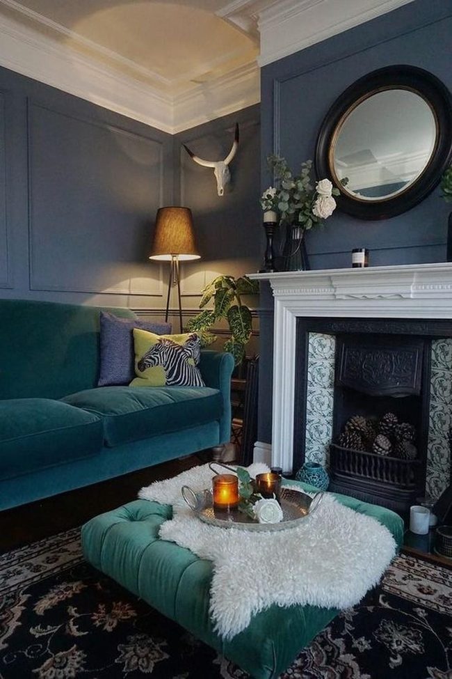 Green Velvet Statement Sofa