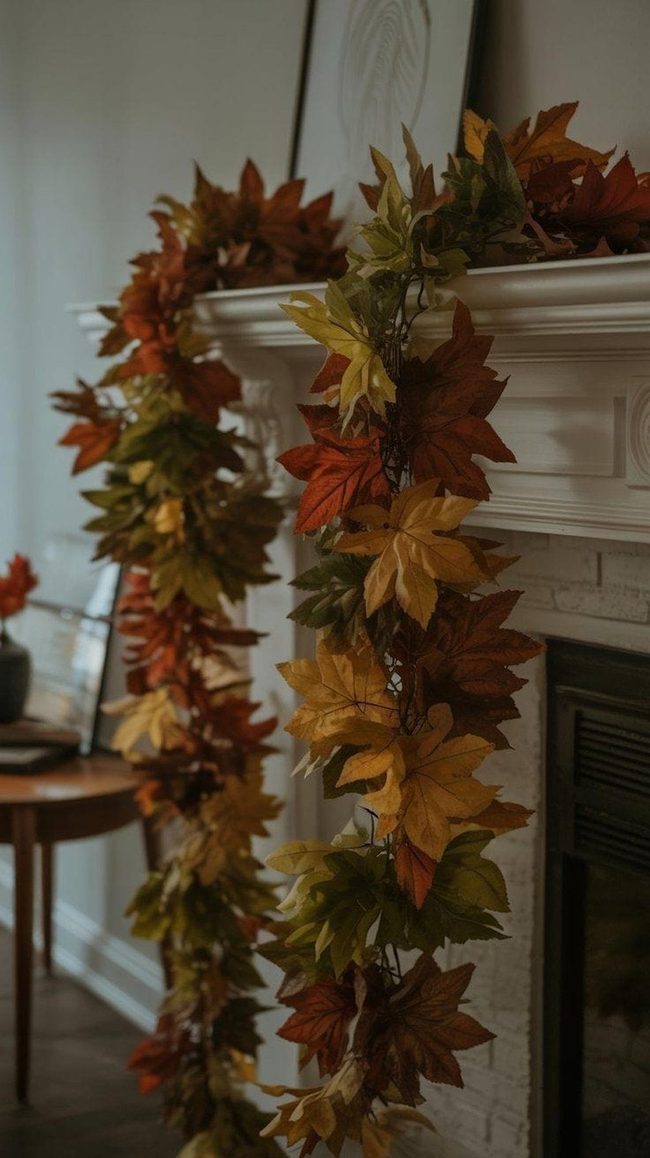 Autumn Leaf Garland Cascade