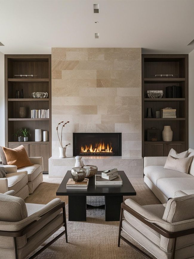 Fireplace Warmth Sitting Room Anchor