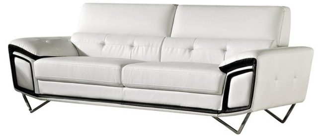 White Leather Industrial Minimalism