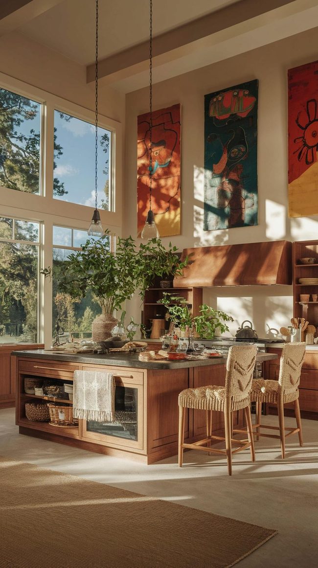 Natural Light Flooded Open Kitchen