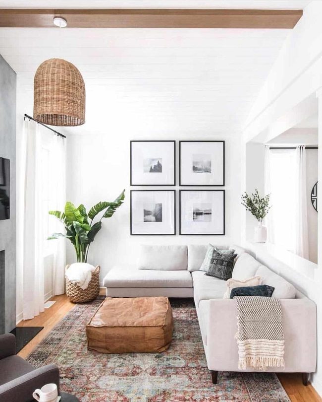 Leather Pouf Bold Statement