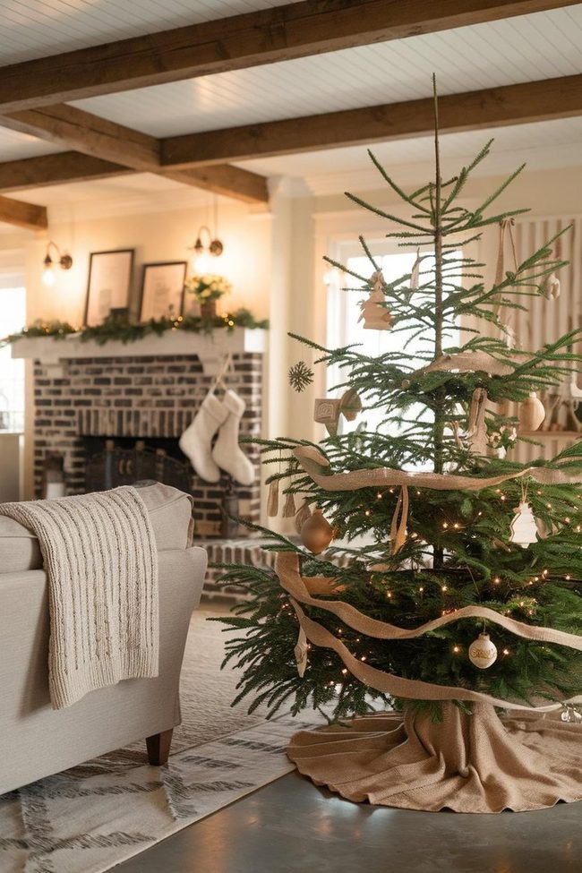 Shimmering Gold Christmas Tree