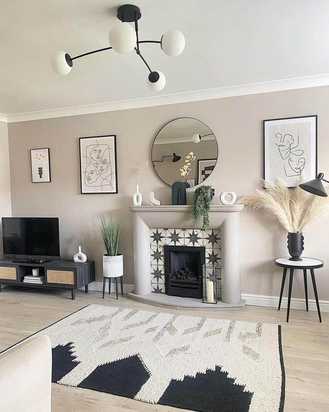Modern Chandelier Meets Bohemian Earth