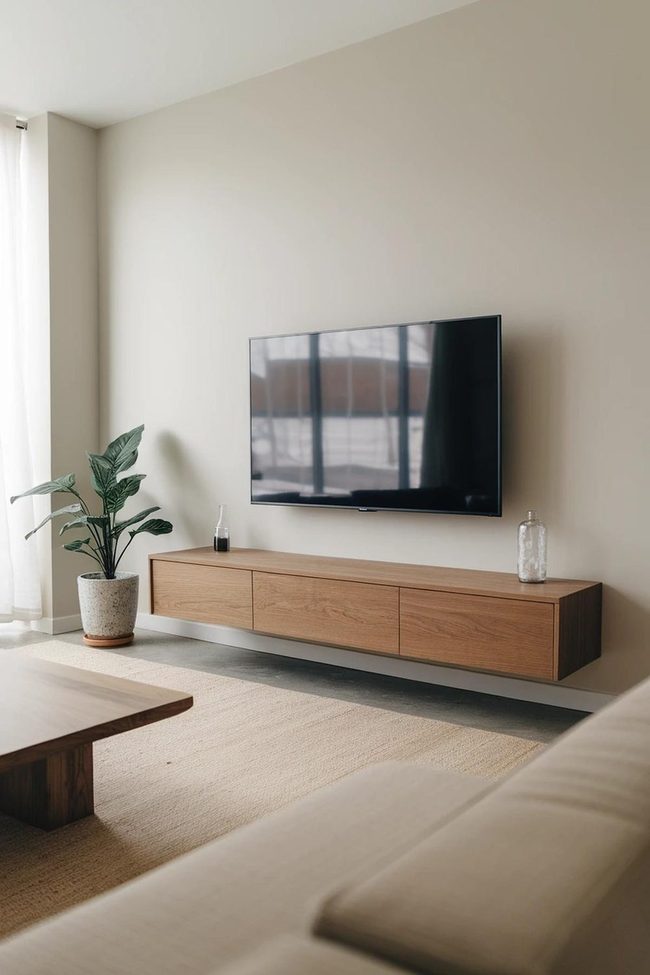 White Wall-Mounted Space Simplicity