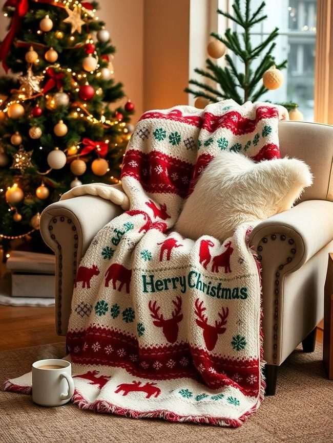 Plush Festive Blankets for Gatherings