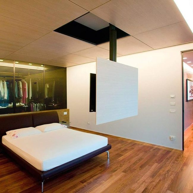 Hidden Screen Lifts Into View