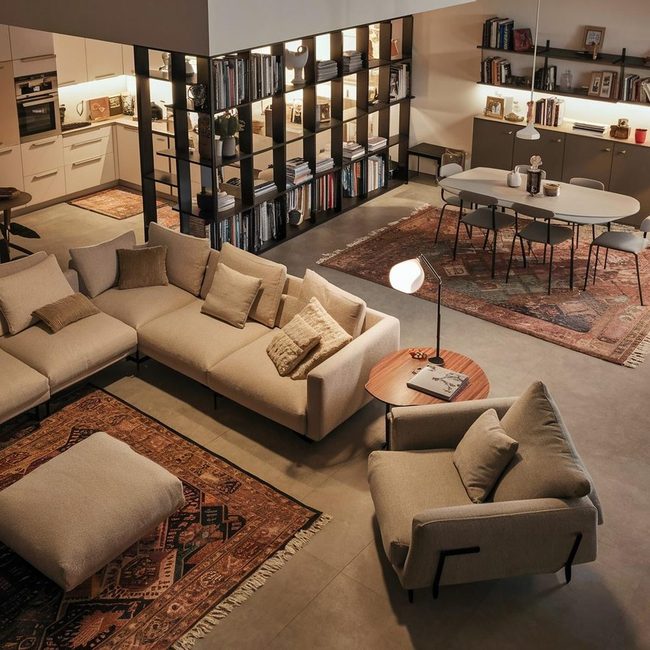Open Shelving Divides Light