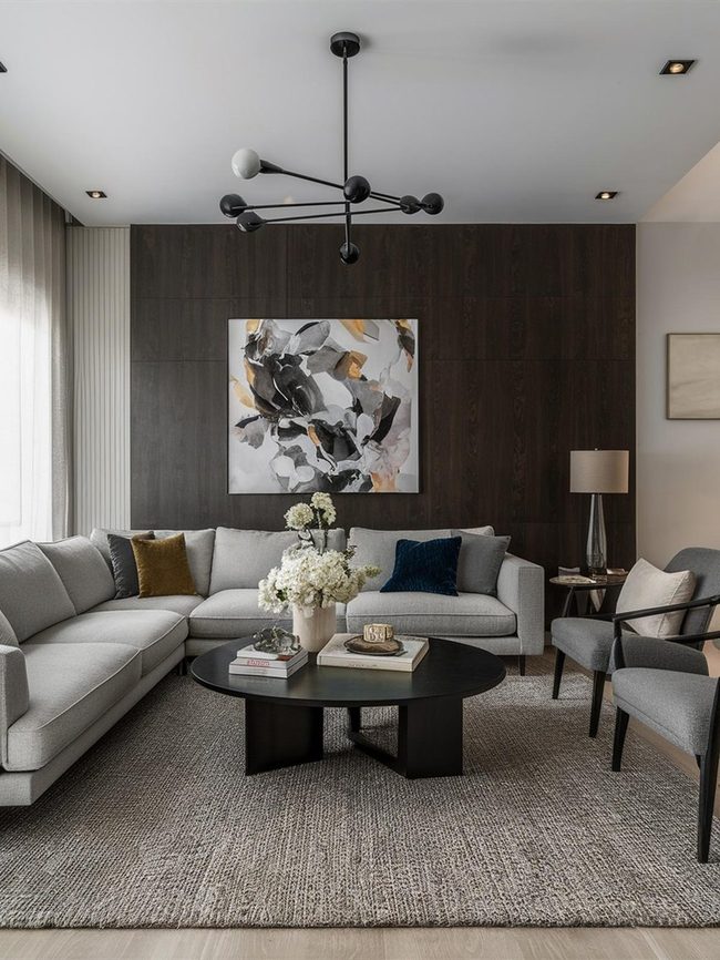Navy and Yellow Sitting Area Pop