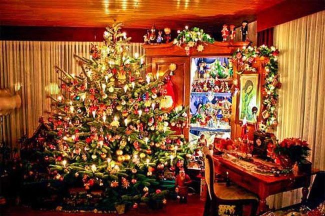 Ornaments And Memories On Green Branches