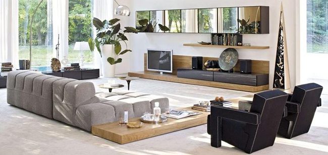 Wood Table, Books, And Trailing Plants