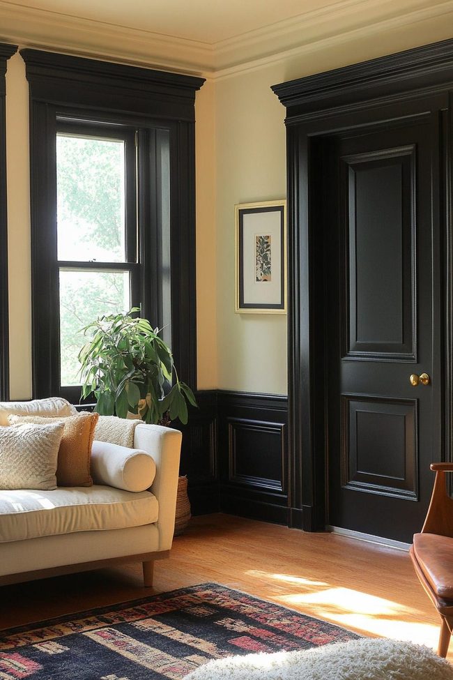White Trim And Door Elements