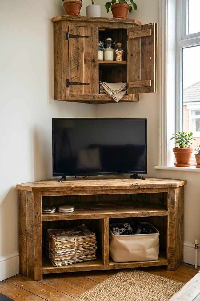 Black Glass Cabinet Corner Statement