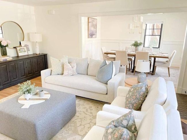 Neutral Tones Meet Floral Accents