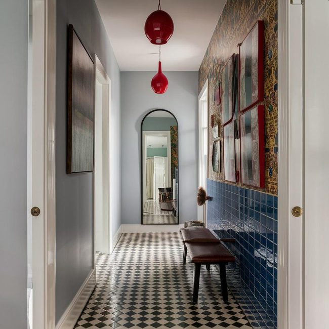 Oversized Art Statement Hallway