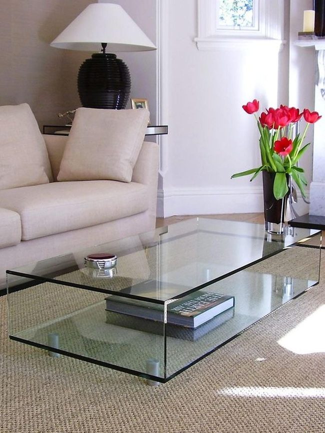 Red Tulips With Minimalist Glass