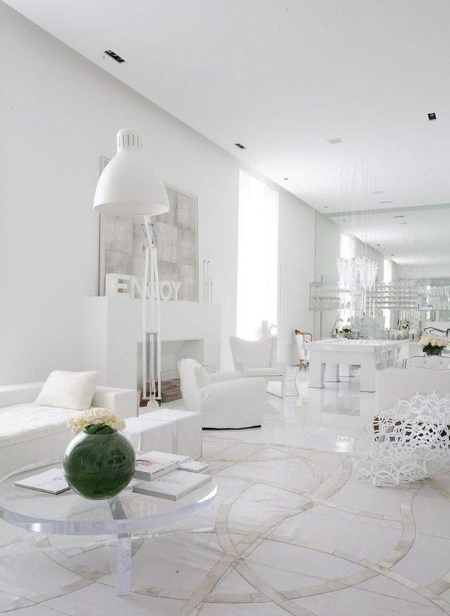 Bright White Open Living Space