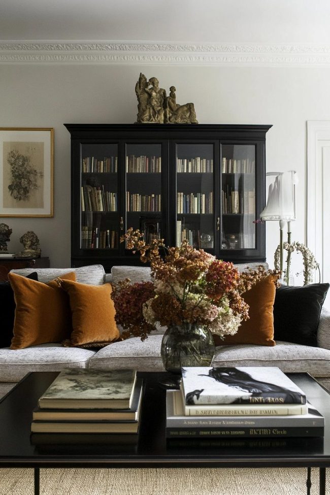 Black Oak Buffet With Books