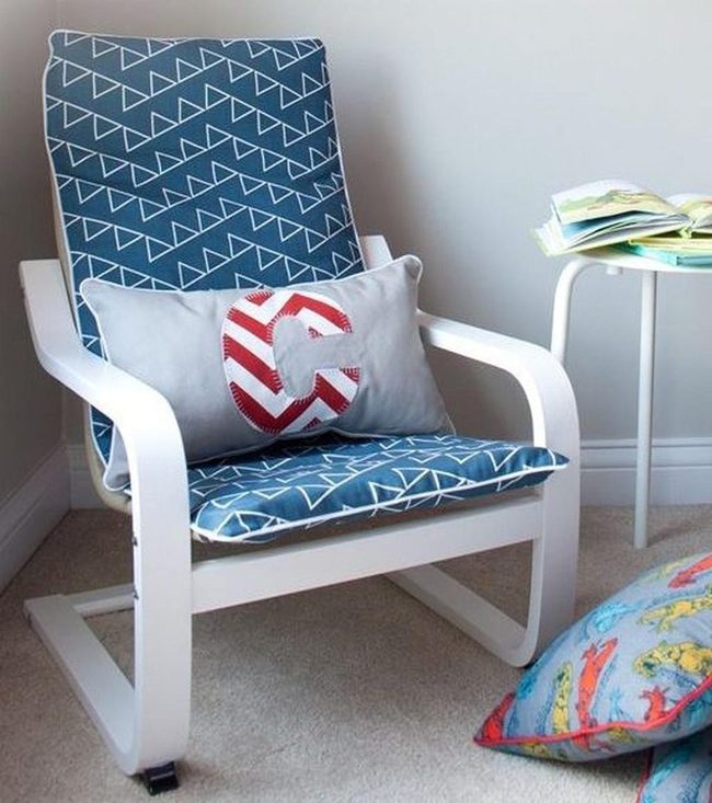 Blue Triangle Chair Steals The Show