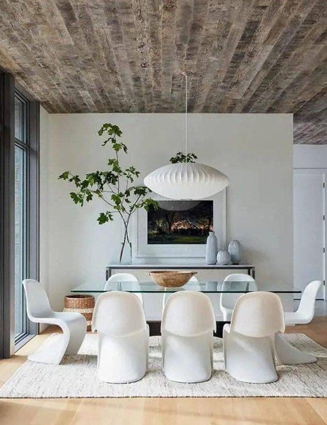 Glass Table, Wooden Warmth