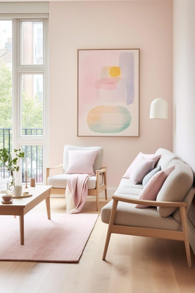 Diffused Pink Scandinavian Sanctuary