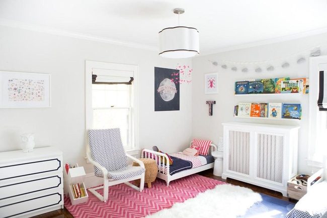 Bright Pink Zigzag Rug Spark