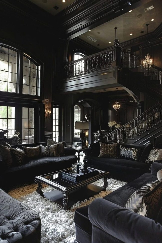 Gothic Grandeur Black Velvet