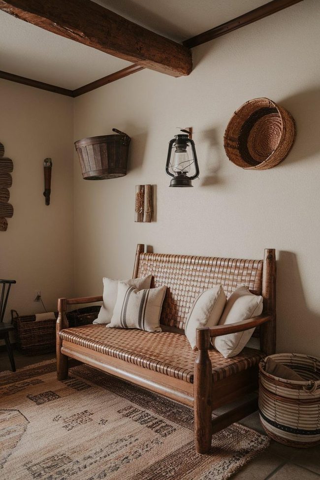 Earthy Kilim Patterns Floor