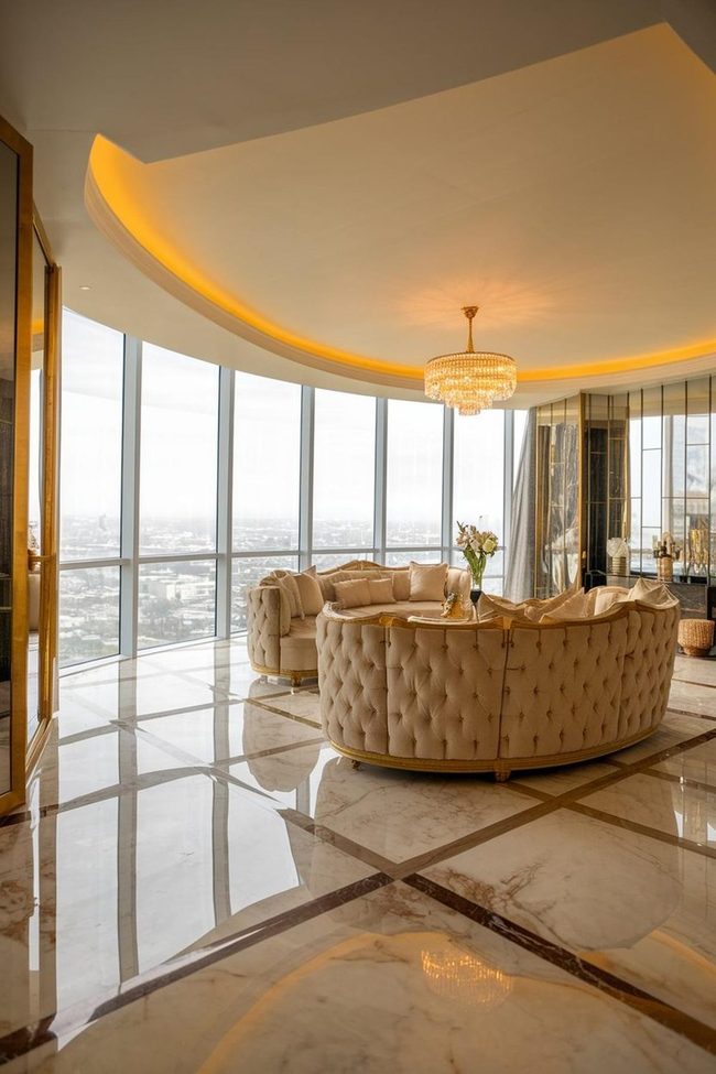 Beige Marble Luxury City View