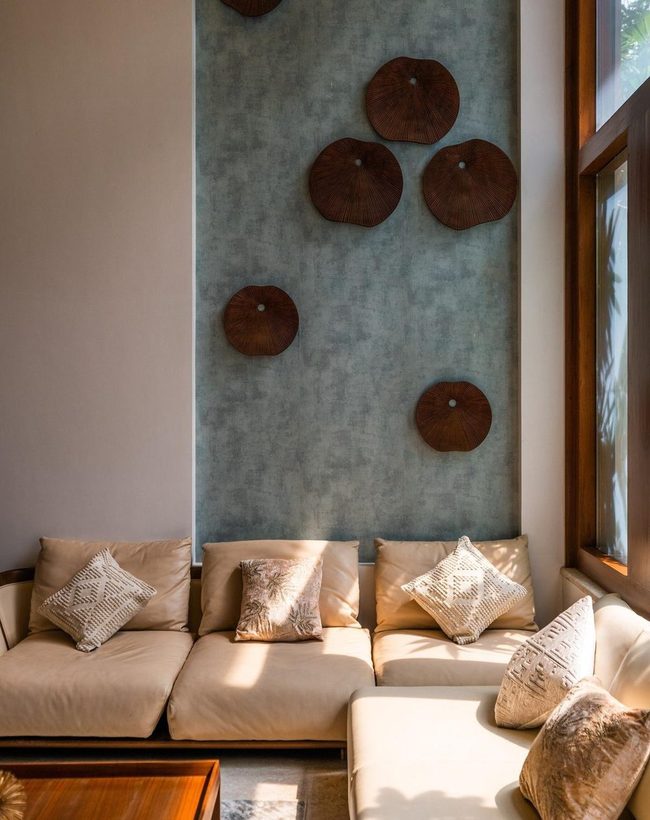 Natural Wood And Woven Texture