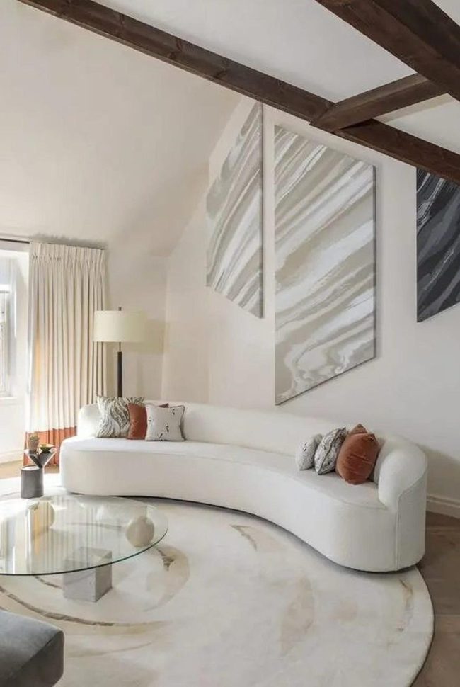 Natural Wood Beams And Cream Serenity