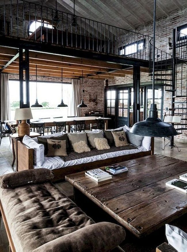 Exposed Brick Meets Modern Living