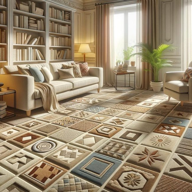 Modular Carpet Tiles For Floors