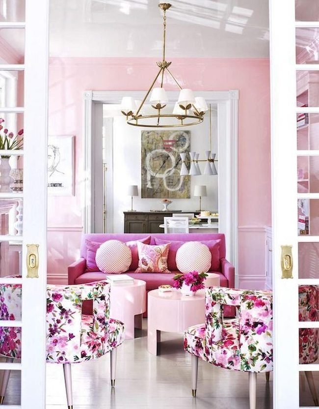 Soft Pink Upholstery Statement Room