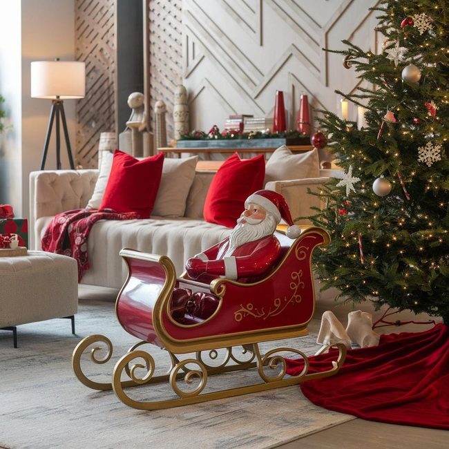 Santa'S Red Sleigh Statement
