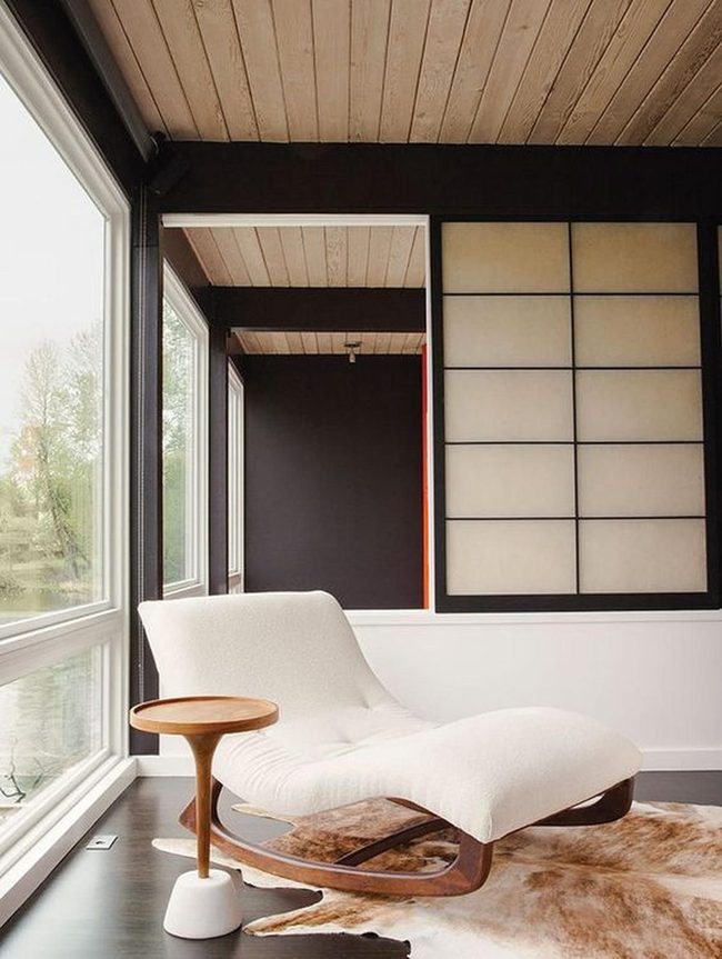 Natural Light Meets Dark Wood Floors