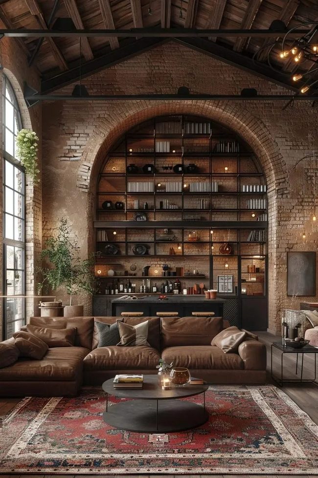 Exposed Brick Meets Polished Luxury