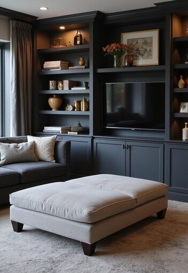 Dark Wood Furniture With Hidden Storage
