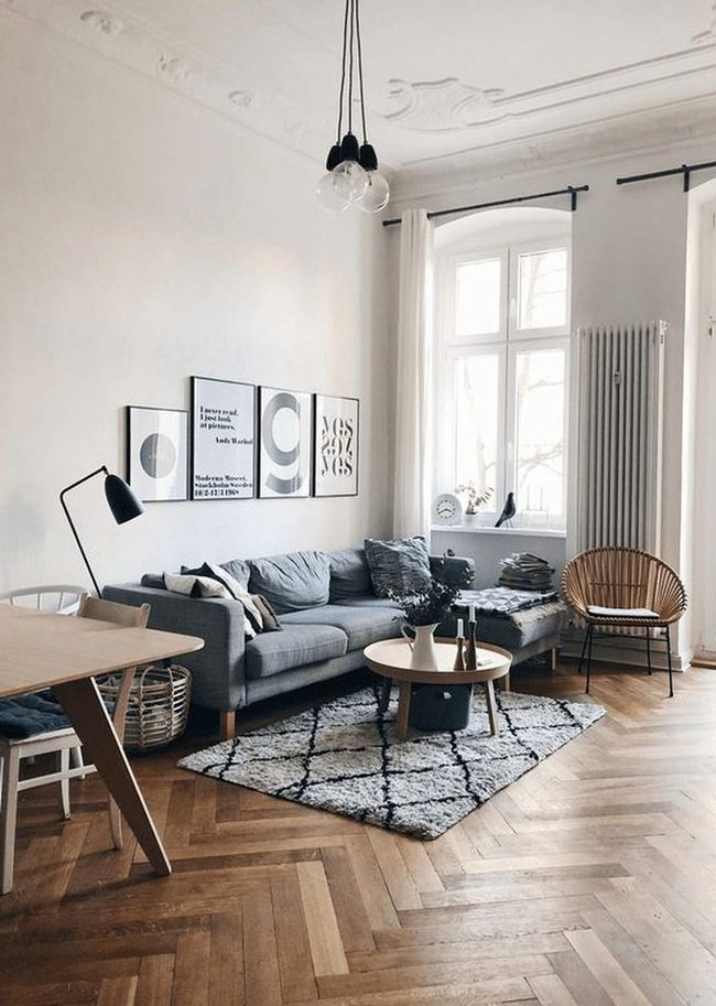 Sunlit Gray Living With Natural Textures