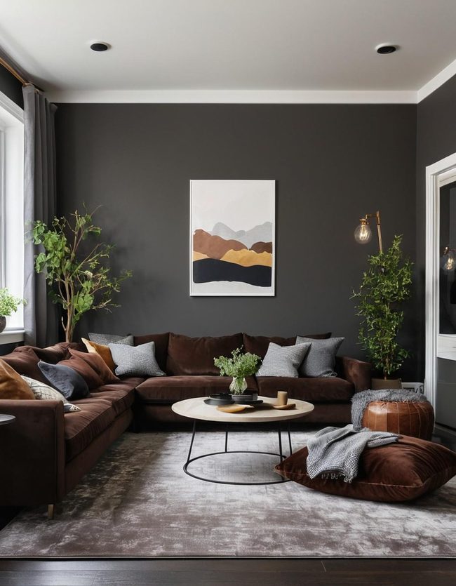Grey and Chocolate Sophistication