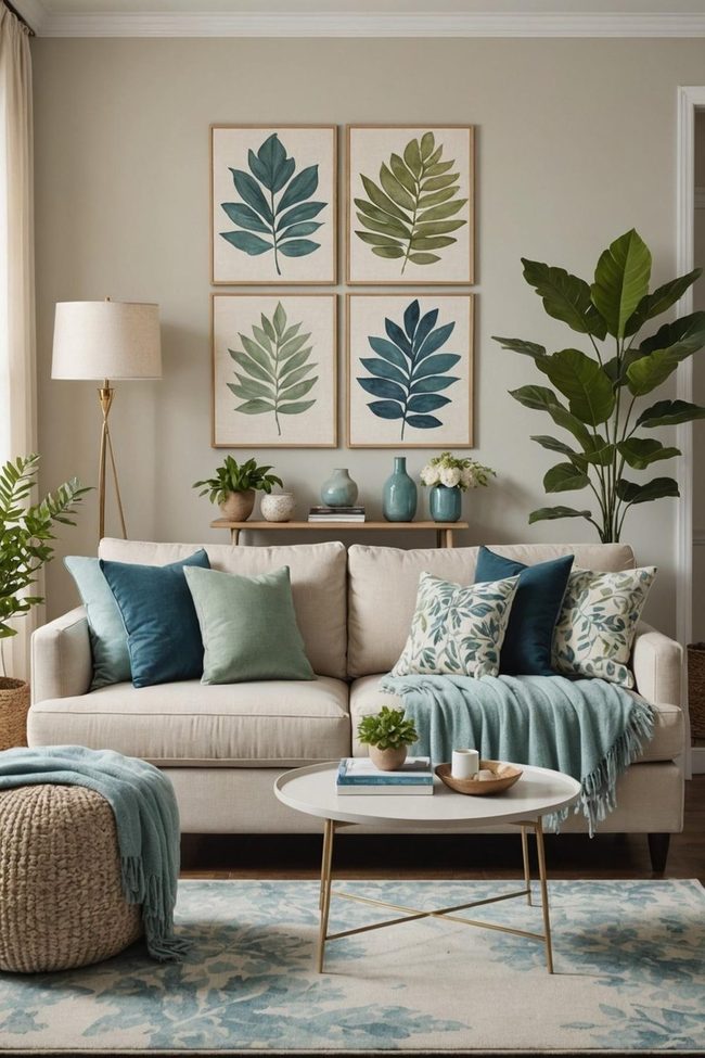 Muted Tones Nature Prints Plush Textures