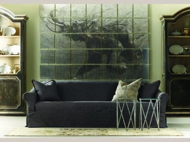 Green Walls, Geometric Tile Statement
